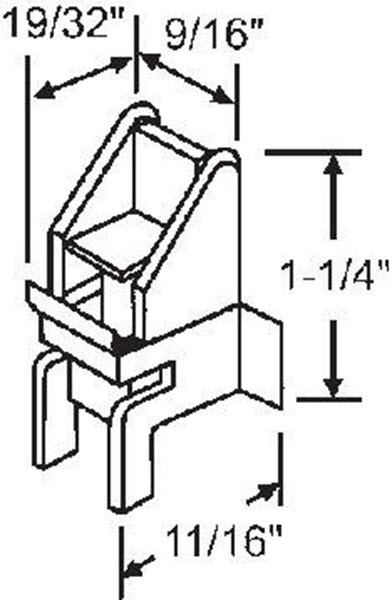 STB Top Guide for Window Channel Balances, Unattached