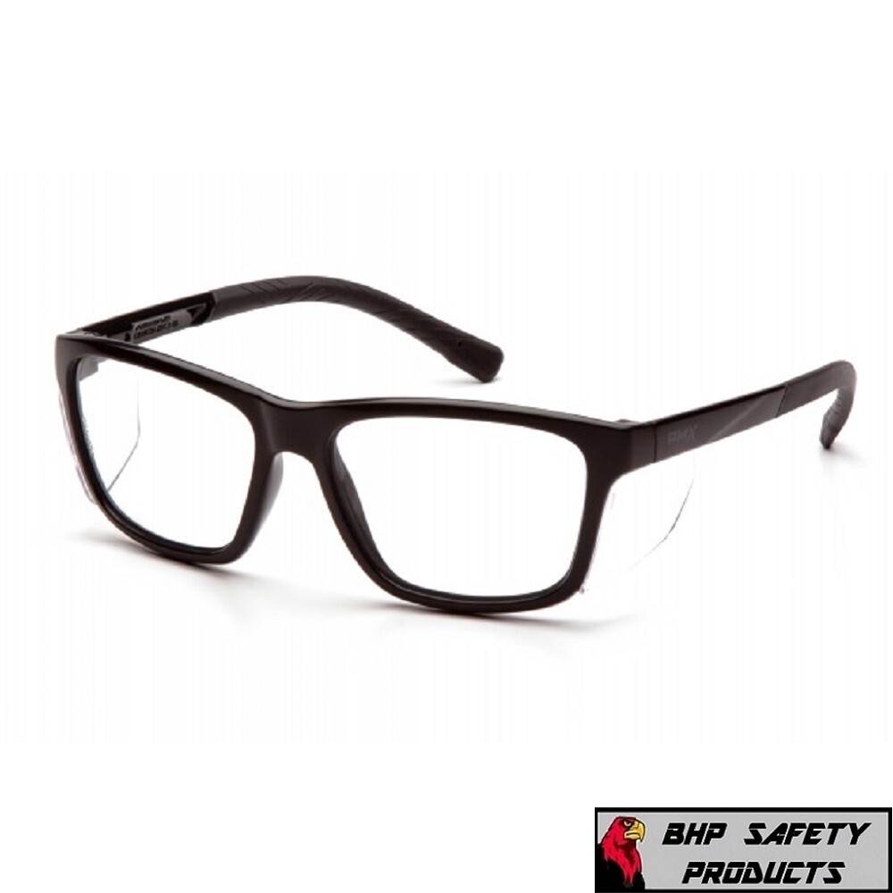 Pyramex Conaire Safety Glasses Black Frame with Integrated Side Shields 1/Pair