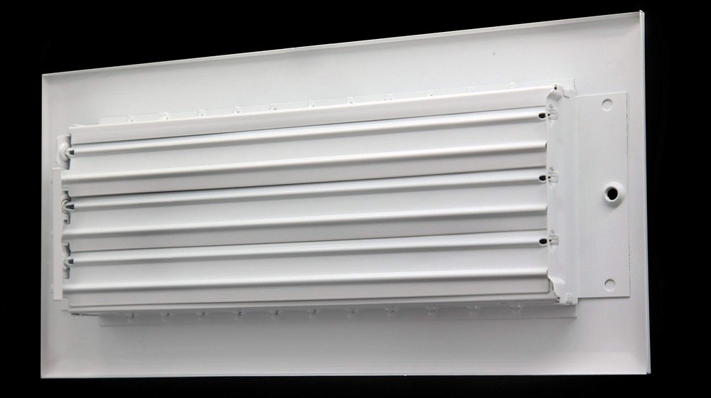 Adjustable HVAC Air Supply Diffuser Vent Cover Sidewall Ceiling White 12x6