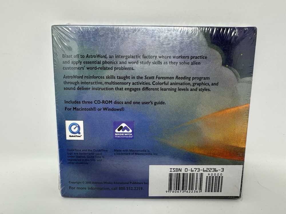 AstroWord Reading Grade 2 PC MAC CD Scott Foresman Learning Reading Phonics NEW!