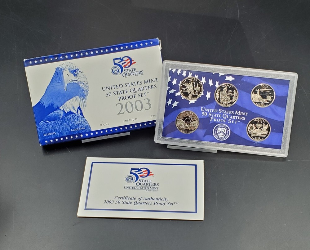 1999 - 2009 U.S. Mint Proof State Quarters 11 Sets w/ COAs CLAD