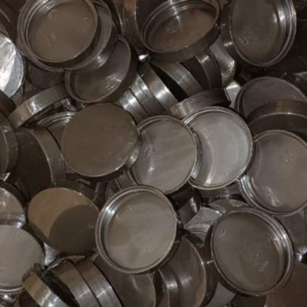 58/400 Black Smooth Unlined Jar Caps | Quantity Per Package: 96
