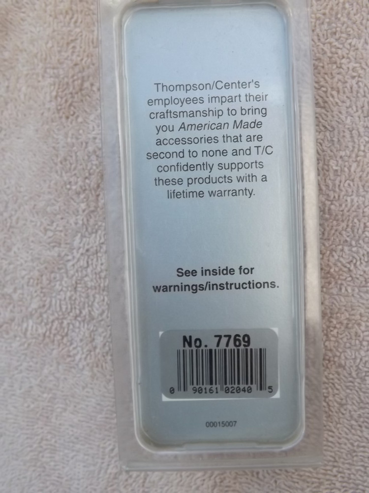 TC THOMPSON CENTER BLACK DIAMOND BREECH PLUG #7769 INLINE RIFLE MUZZLELOADER