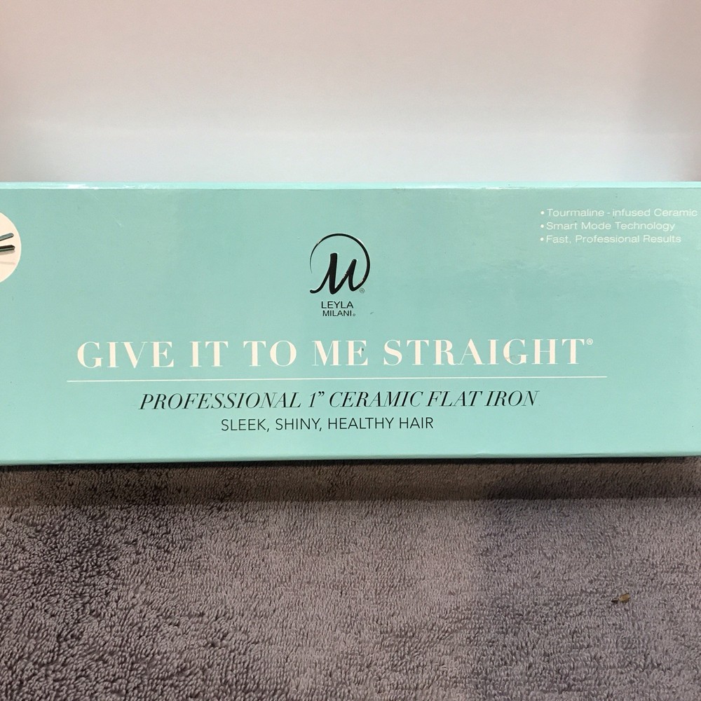 Professional 1 Inch Ceramic Flat Iron-Leyla Milani