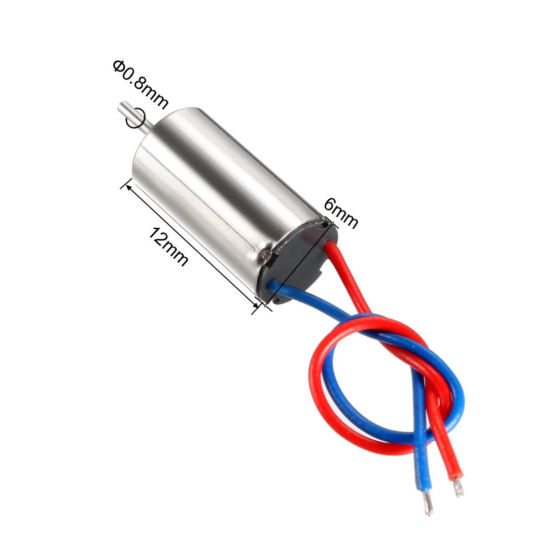 4PCS DC 3V 40000RPM Coreless Micro Motor 612 6x12mm for Airplane Model RC