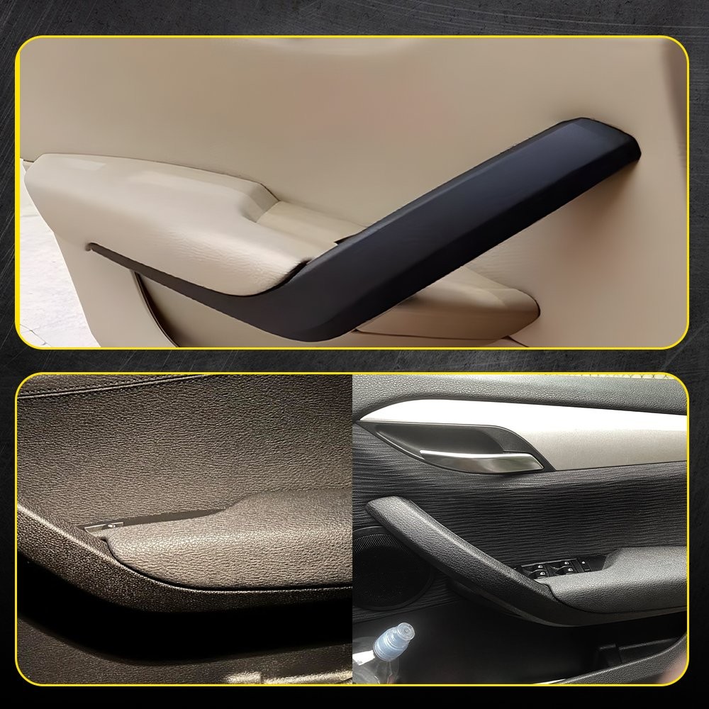 2PCS Inner Handle Interior Door Panel Pull Trim Cover For BMW X1 E84 2009-2015