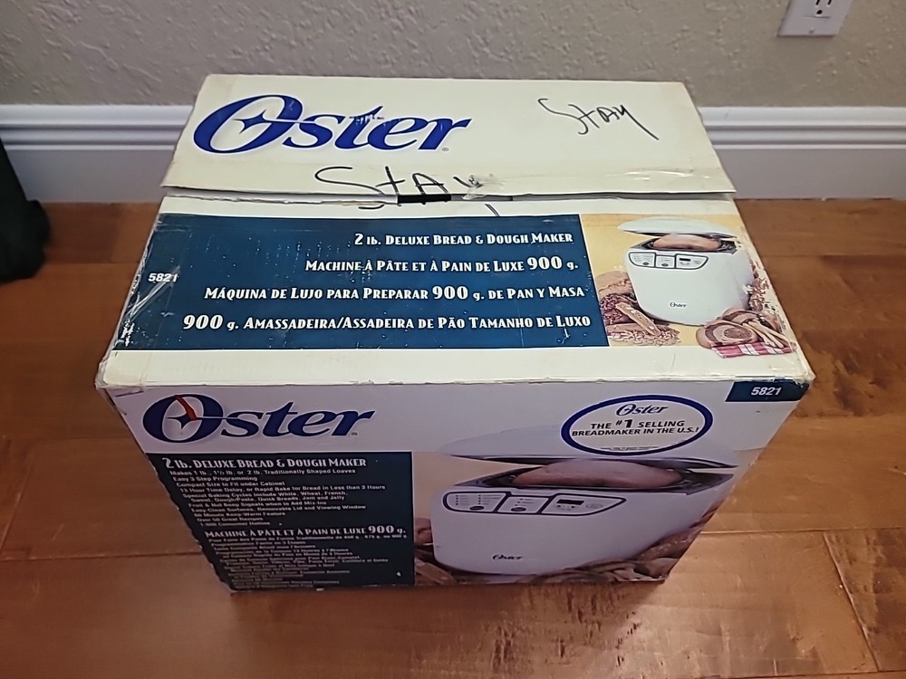Oster Bread & Dough Maker Model #5821 2LB Size Easy 3 Step Programming. NEW