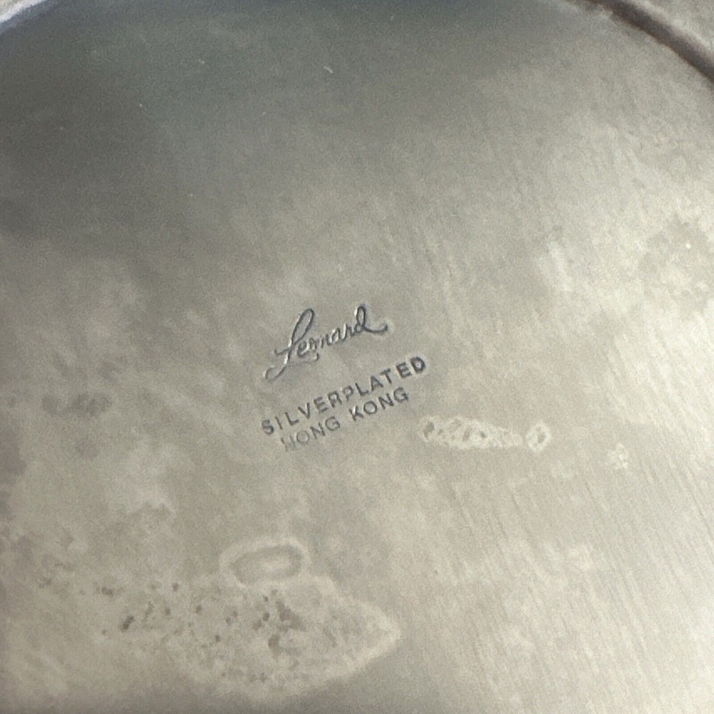 Vintage Leonard Silver Plate on Brass Wire Fruit or Bread Basket Silverplated