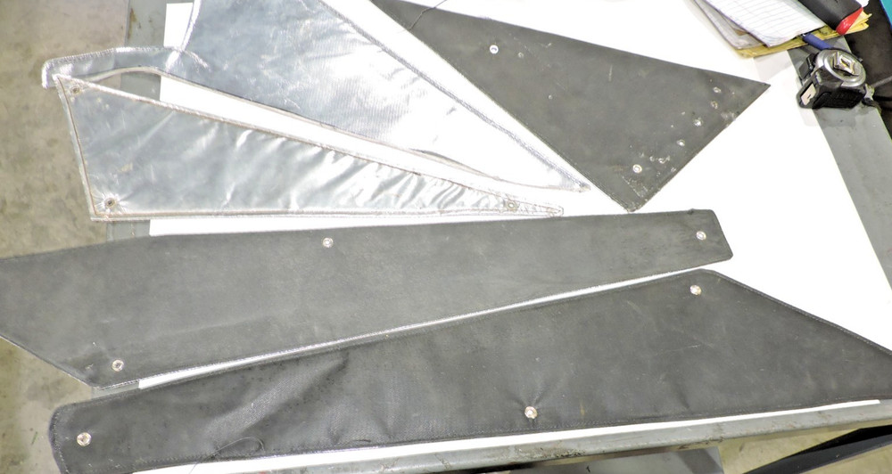 Flexible heatshields w/ eyelits Assorted sizes NICE NASCAR