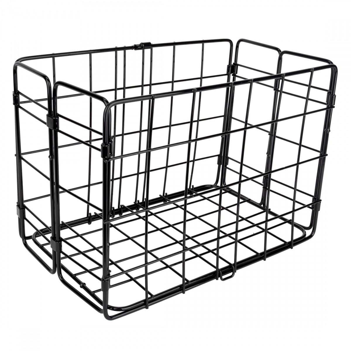 Wald Folding Rear Bike Basket Bundle Steel, Lightweight, Compact, Rear Rack