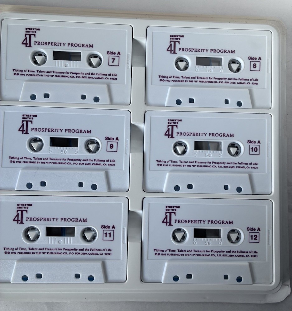 1992 Stretton Smith's 4T Prosperity Program 12 Cassettes w/Case
