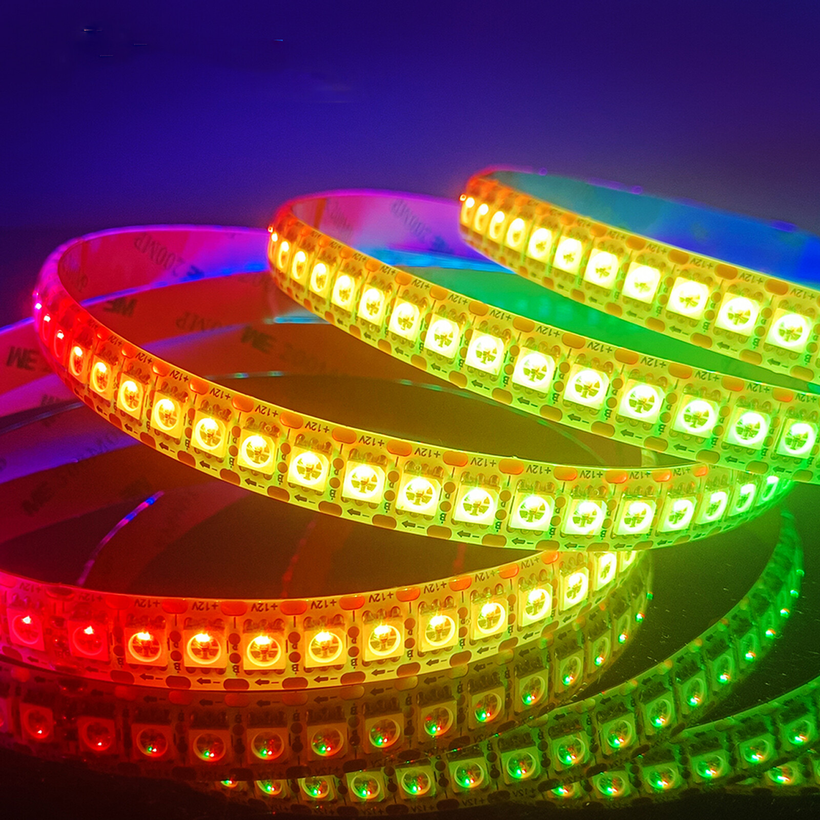Wholesale WS2812B 5V 5050 RGB LED Strip 1-20M 60-1200 Led Individual Addressable
