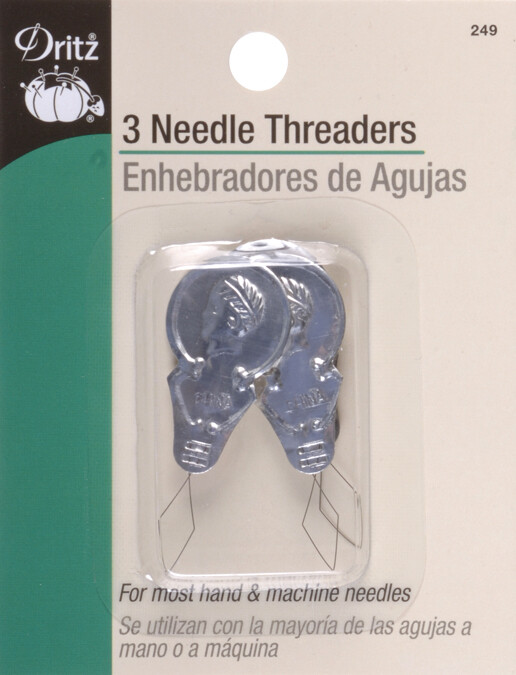 Dritz 249 Metal Needle Threaders-3/Pkg