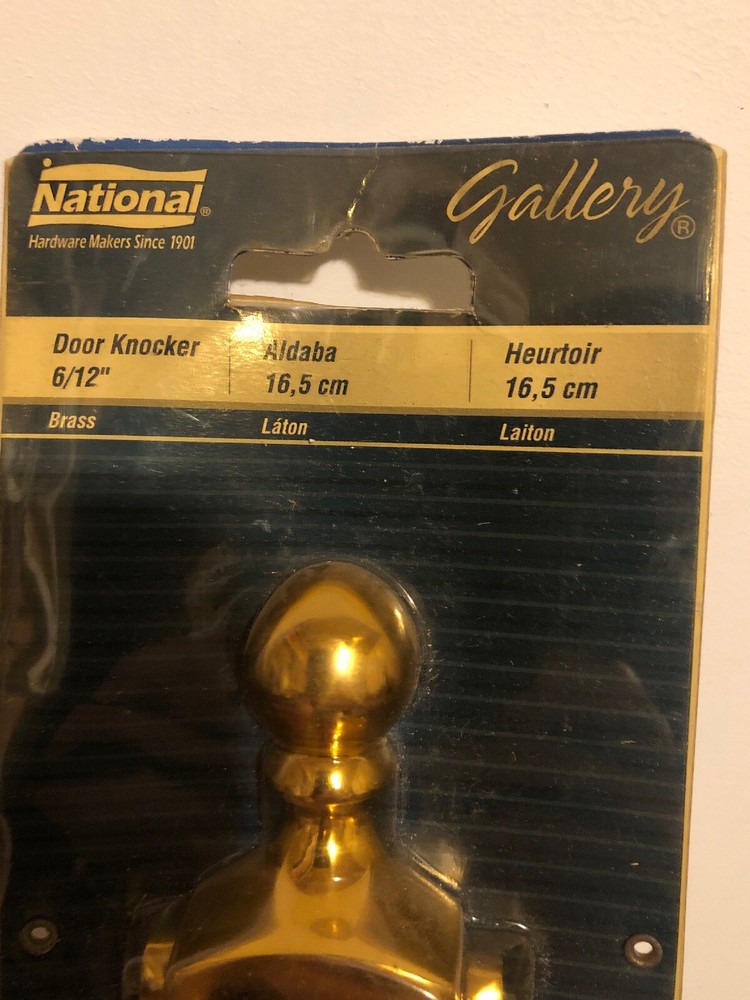 6 1/2” Solid brass door knocker N215-947