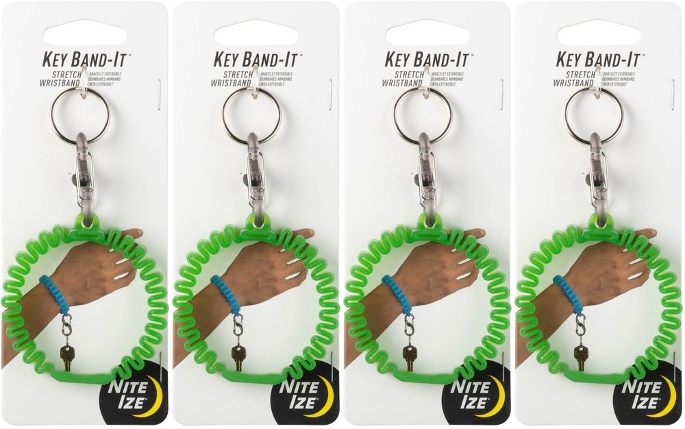 Nite Ize Key Band-It Stretch Wristband - Lime (4-Pack)