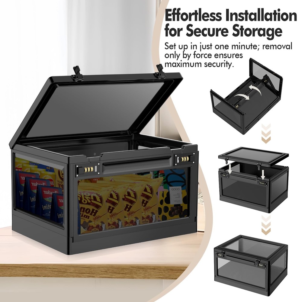 Extra Large Lock Box for Medication Safe, Medicine Lockable Storage Box with Cod
