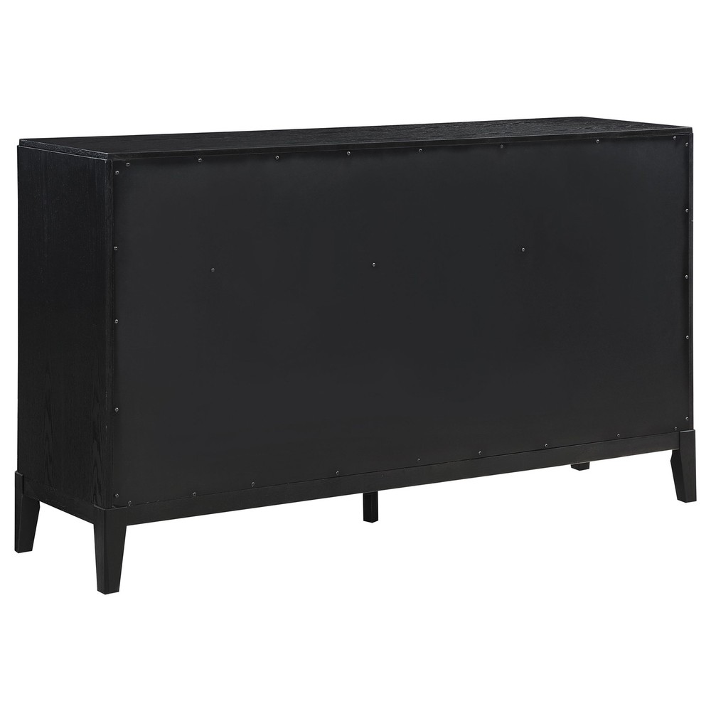 Coaster Brookmead 5-Piece Transitional Wood Eastern King Bedroom Set in Black