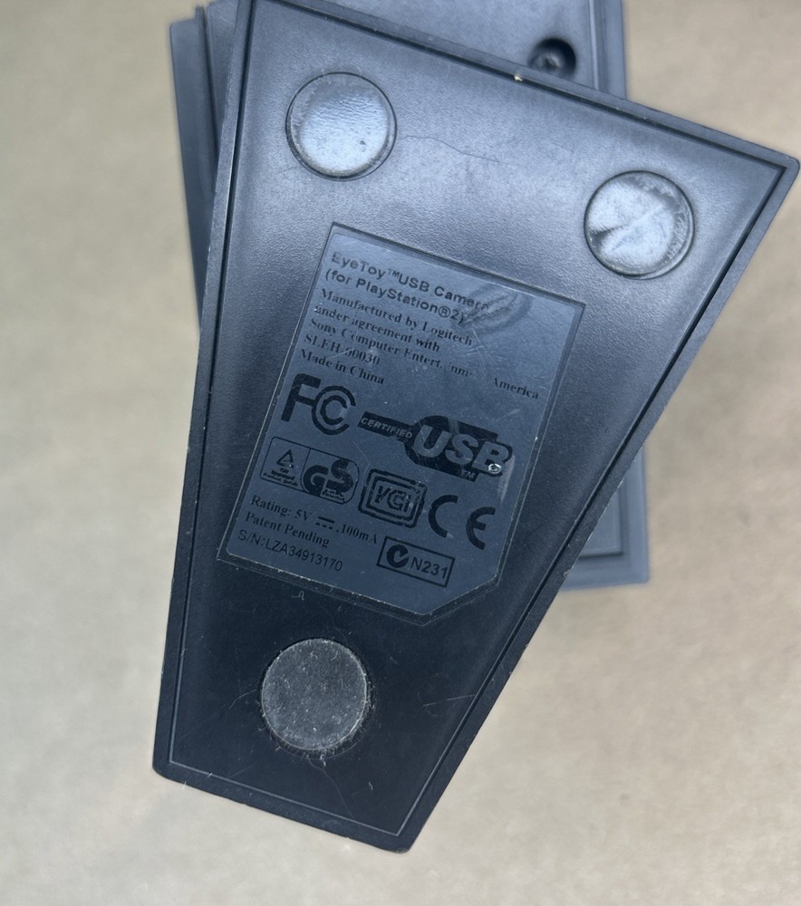 Sony PS2 Eye Toy Camera USB By Logitech Black Tested