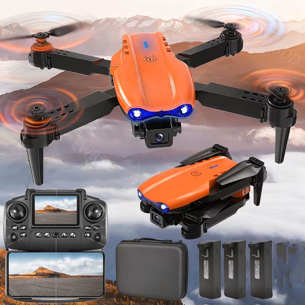 E99PRO 4K Camera Drone with Screen-Equipped Remote Controller and Dual Cameras