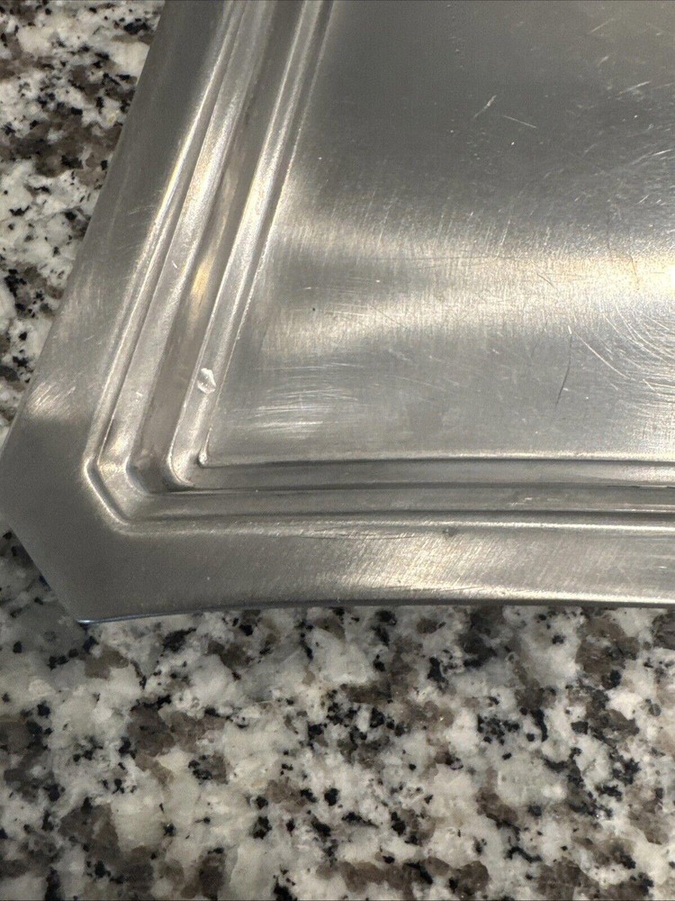 Stainless Steel Tray Serving Rectangular Silver