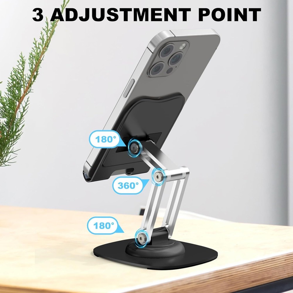 Adjustable Cell Phone Stand Holder Desk Dock Mount For iPad iPhone Kindle Tablet