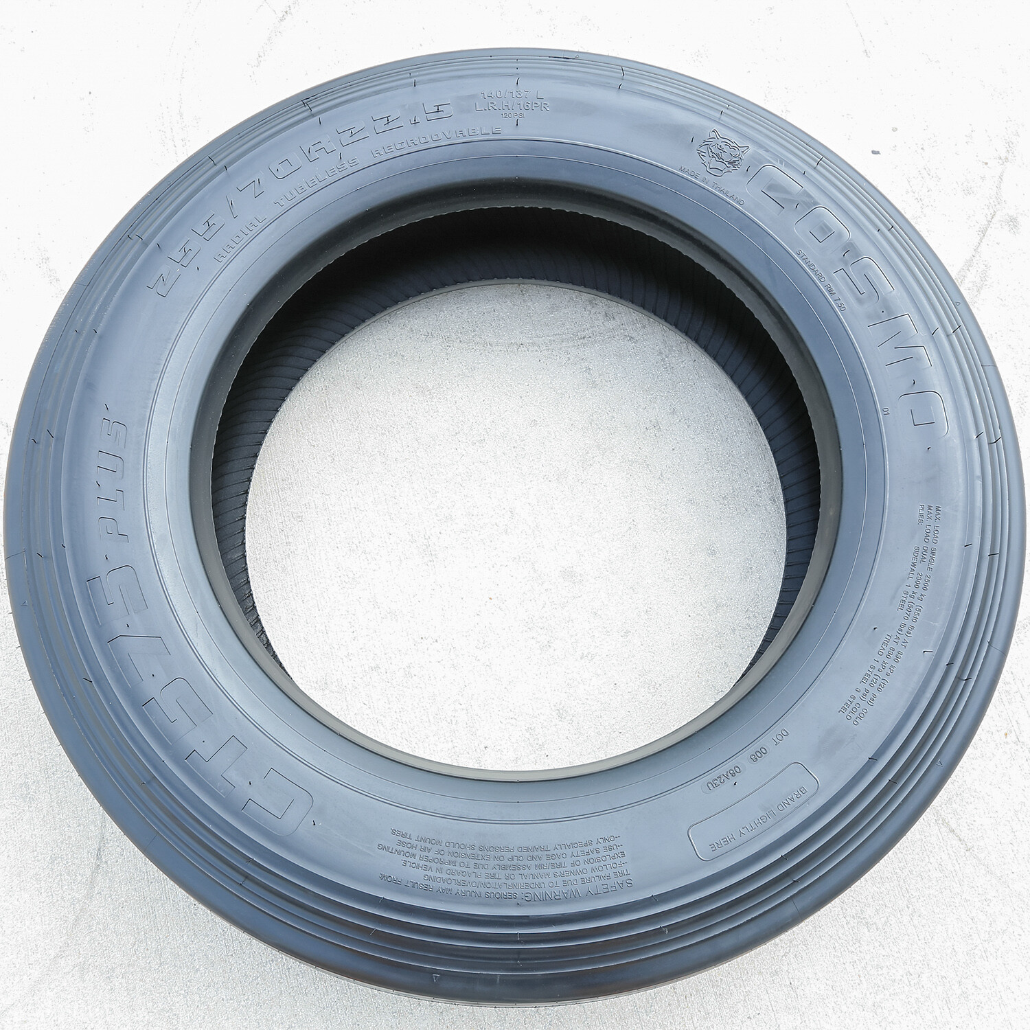 2 Tires Cosmo CT575 Plus 255/70R22.5 Load H 16 Ply All Position Commercial