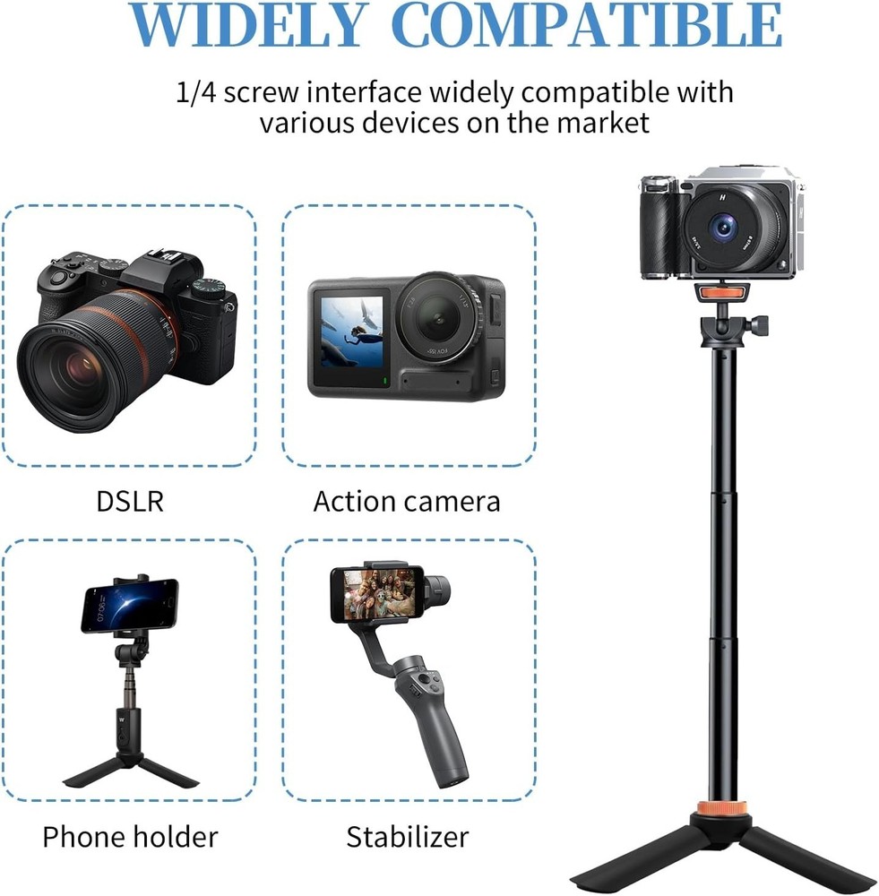Durable and Foldable Mini Tripod - Essential Accessory for Vlogging & Streaming