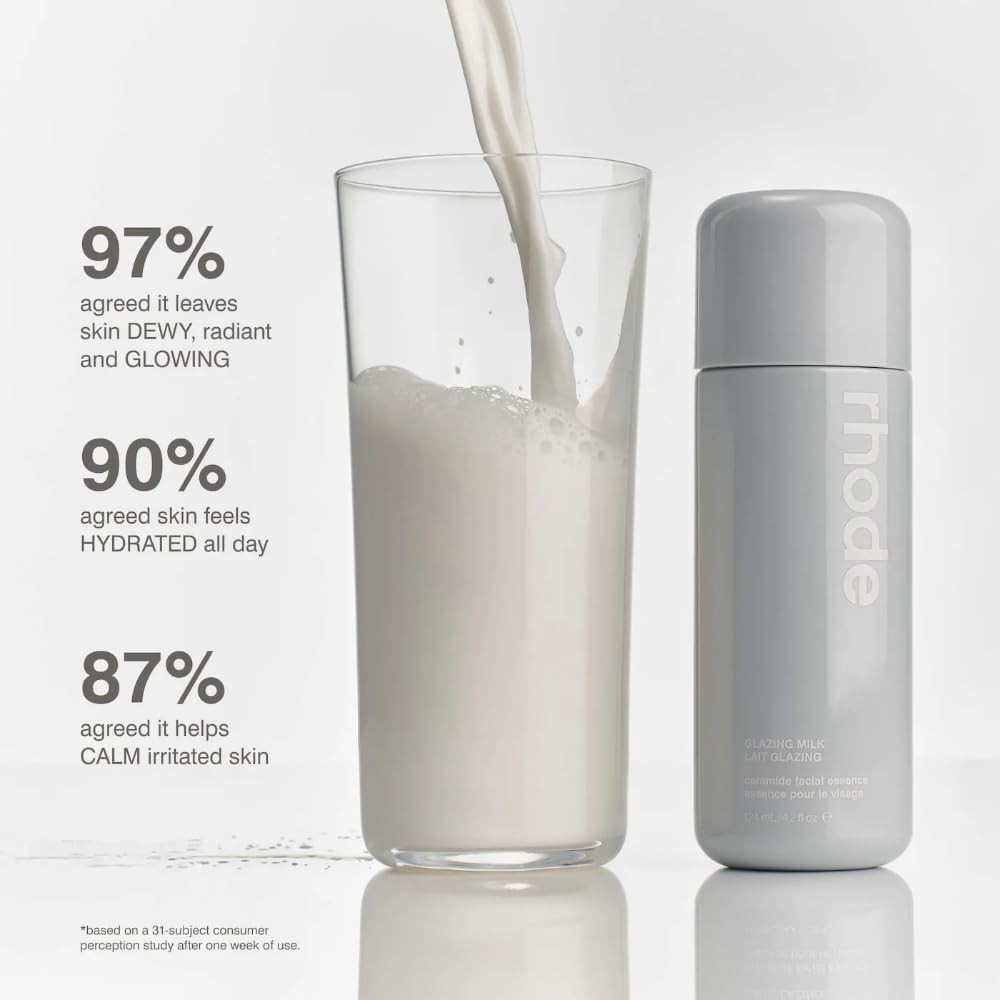 Rhode Glazing Milk - Nutrient-Rich, Luminous Hydration Essence, Barrier Support