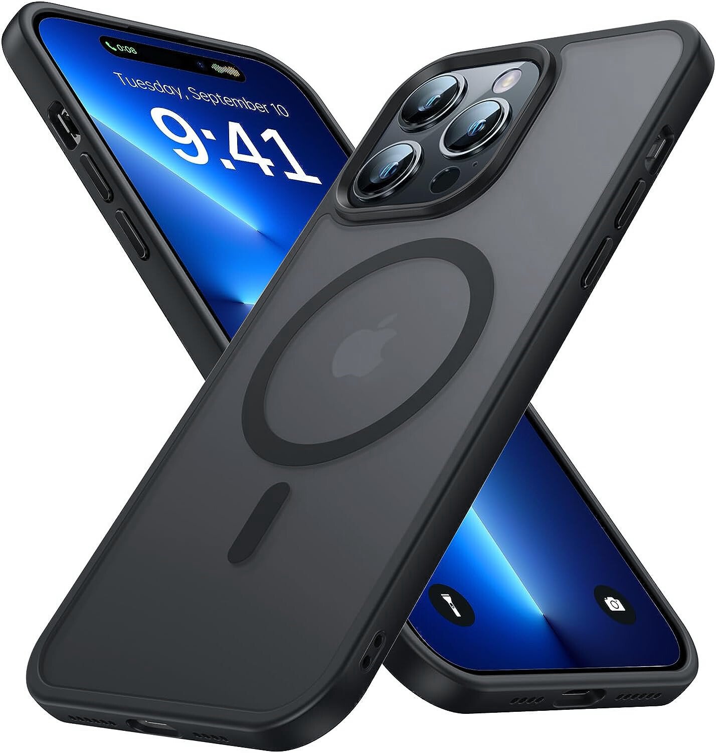 For iPhone 16e 15 14 Plus 13 12 11 Pro Max Frost Case Mag Safe Shockproof Cover