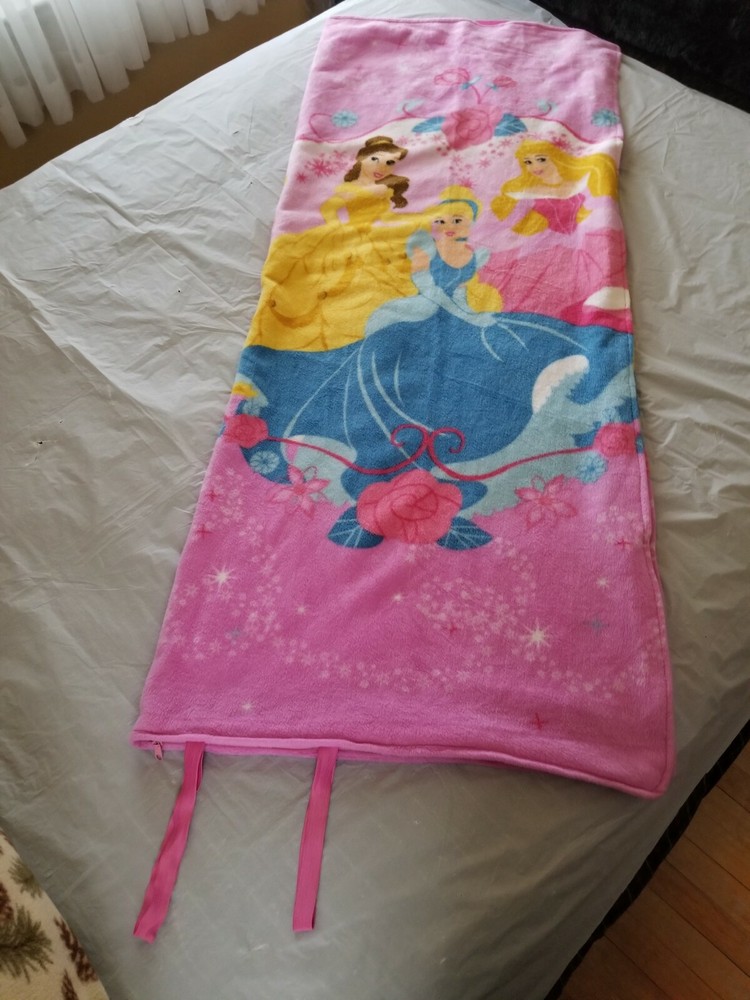 Disney Princesses Sleeping Bag Lightweight Bright Colors 100% Polyester