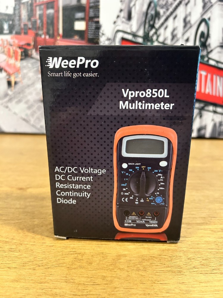 WeePro VPro 850L Multimeter DC/AC Voltmeter in Box