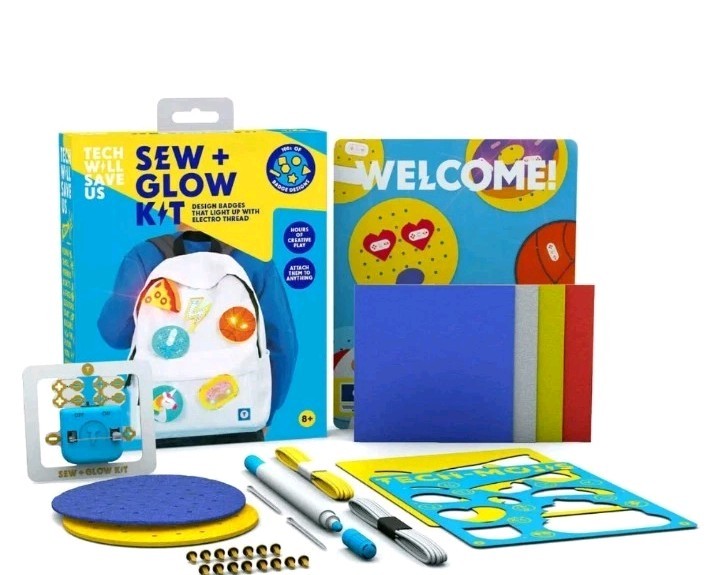 NEW! TECH WILL SAVE US SEW and GLOW KIT Sewing Circuits Electronic STEM ACTIVITY