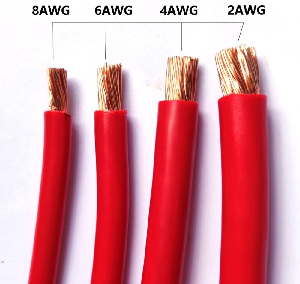 Oxygen-Free Copper Battery Cables 2FT - Corrosion Resistant & Durable