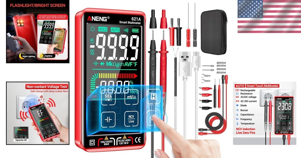 Smart Digital Multimeter Auto RangingTRMS 9999 Counts