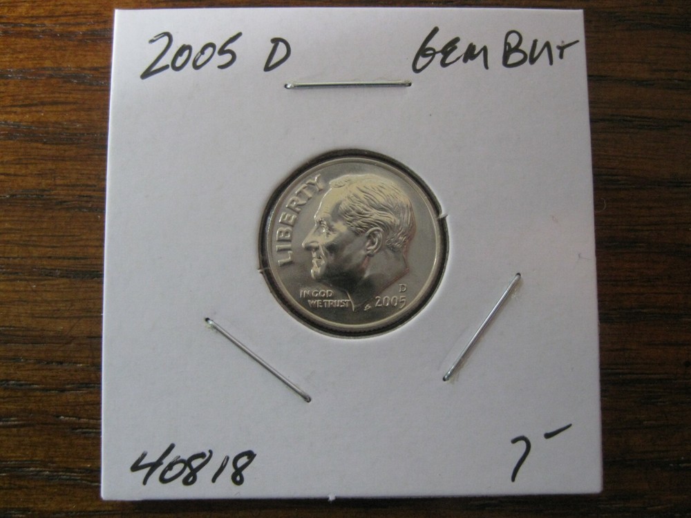 2005 D Roosevelt Dime Gem+ BU! #40818