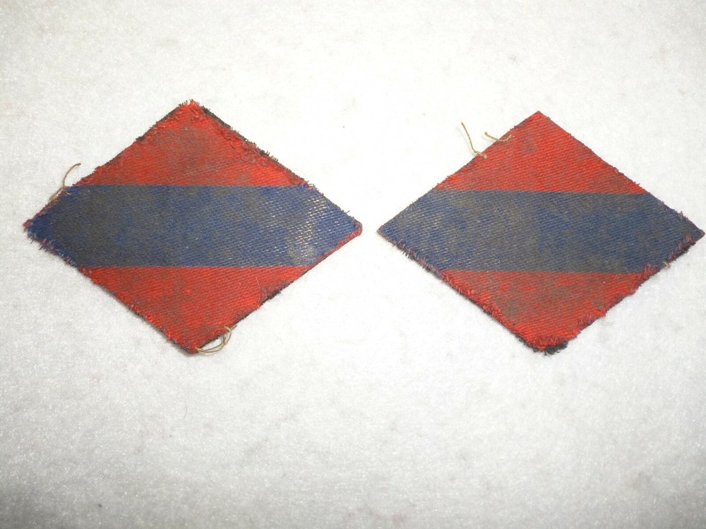 WW2 "1st Canadian Army" Canvas Formation Sign Pair - Flash / Patch