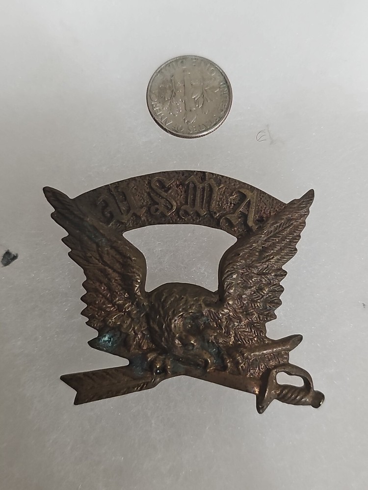 Rare Civil War U S Military West Point Solid Brass