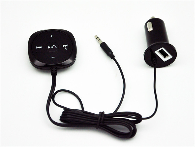 Bluetooth Wireless Music Audio Receiver Adapter To Car Aux In FM Speaker iPhone