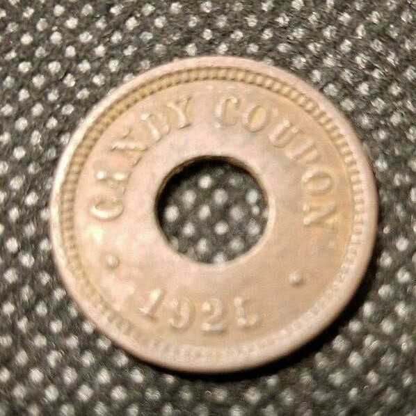 1925 CANDY COUPON TOKEN! e5110UXX