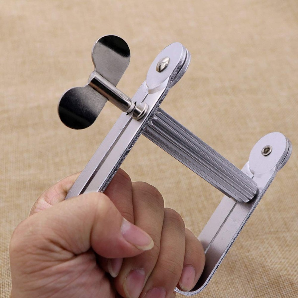 Toothpaste Squeezer, Metal Tube Squeezer Paint Wringer Silver