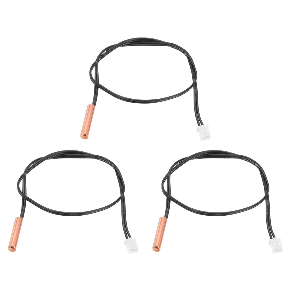 3 Pcs 5K NTC Thermal Sensor Probe,Copper Temp Sensor Probe 14 Inch