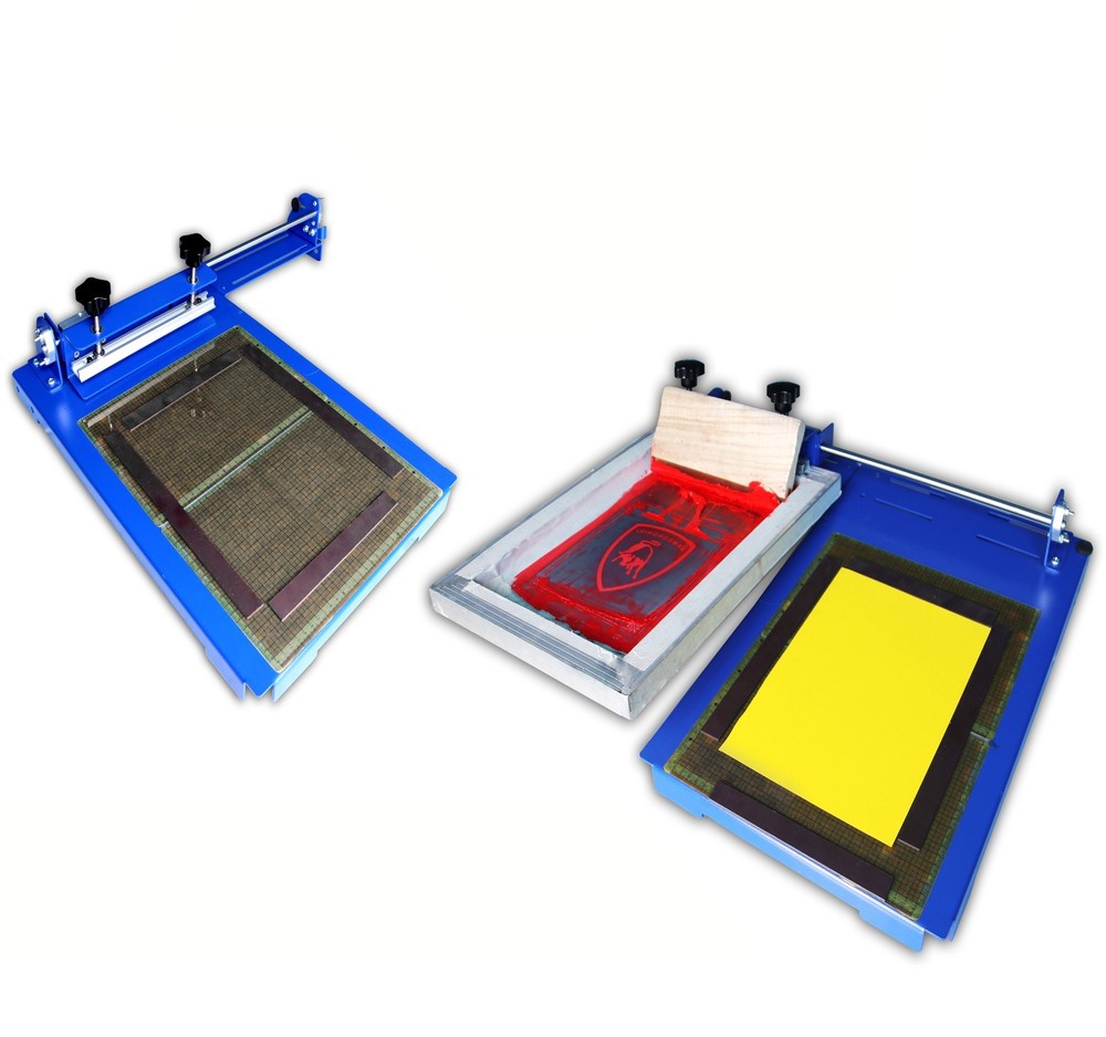 One Color Sliding Screen Printer Universal Two Directions Parallel Movement