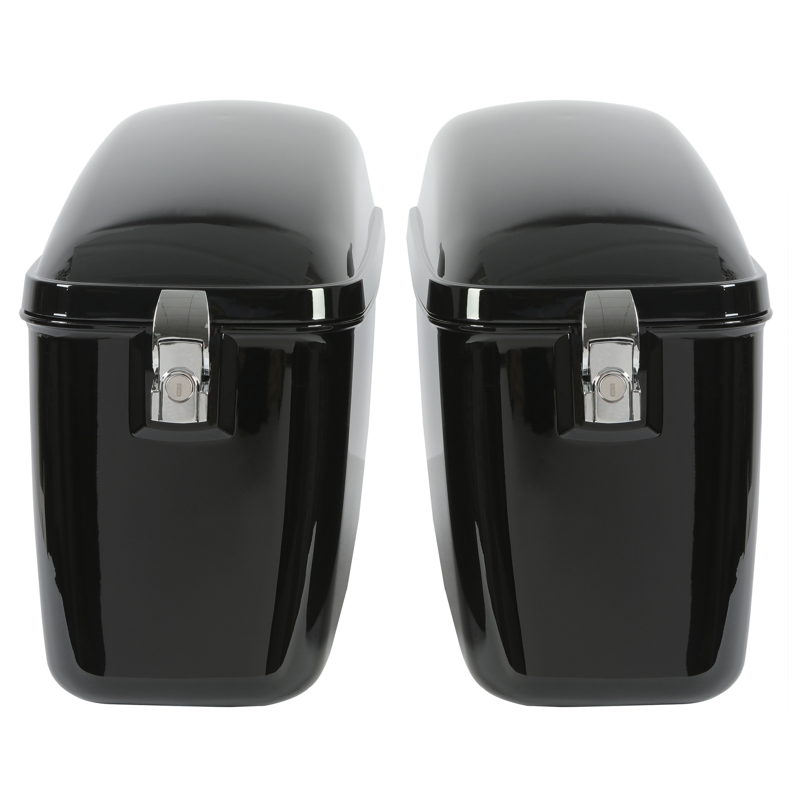 Motorcycle Panniers Hard Side Saddle Bag Saddlebag For Harley Honda Shadow