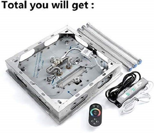 Luxurious Recessed Large LED Best Waterfall Rainfall Shower System