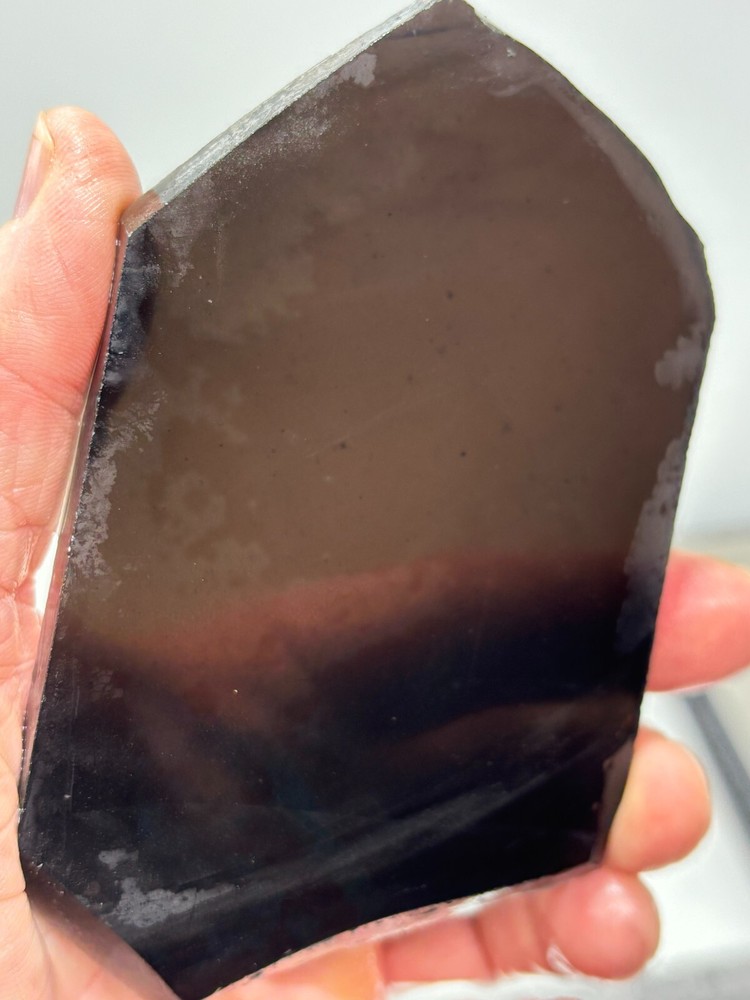 Black Obsidian Slab Lapidary Cabbing Knapping Combo ship avail