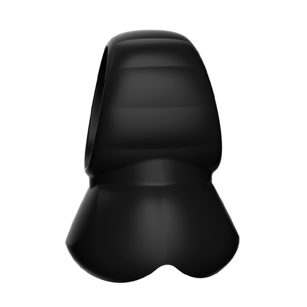 Silicone Ball Stretcher Enhancer Squeeze Scrotum Testicle Ring Delay Ejaculation
