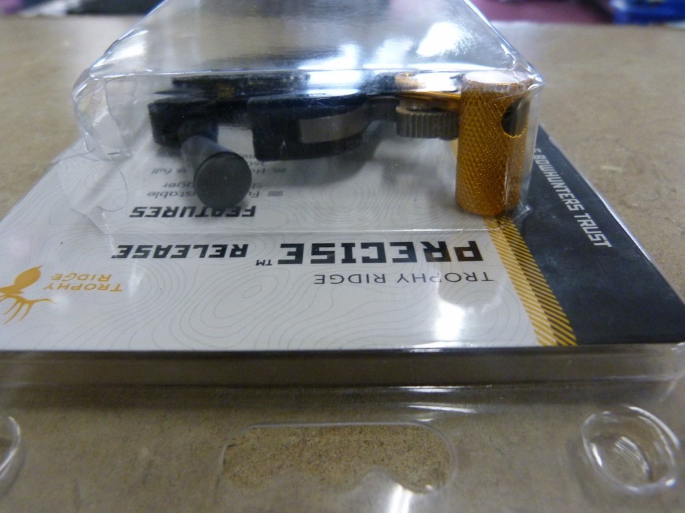Trophy Ridge Precise Thumb Trigger Release for Compound Bow, Black Gold
