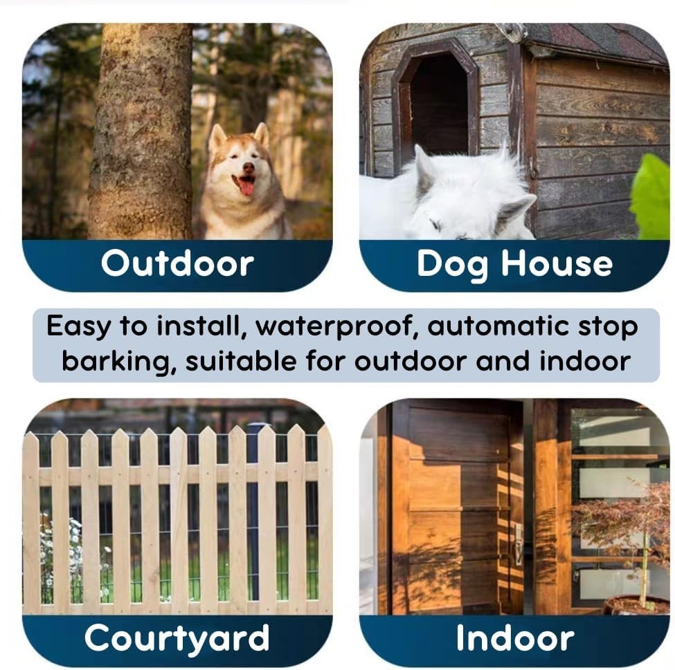 Anti Barking Devices, Auto Dog Bark Control Devices with 3 Modes, Rechargeable