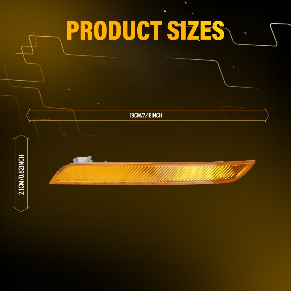 2X Fits BMW X6 E71 E72 2008-2014 Front Bumper Reflector Light Lamp Left Right EA