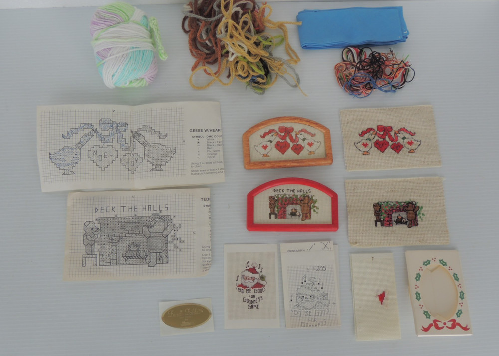 Small Needlepoint CRAFT SOME FINIST COMES WITH FRAME TREAD INSTRUCTION